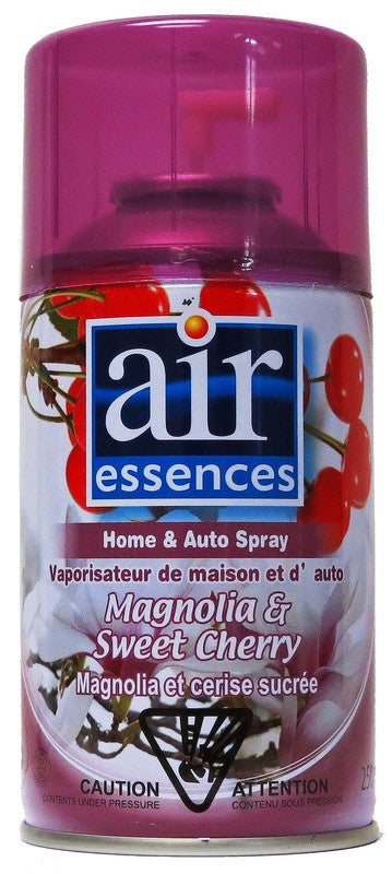 Vaporisateur d'air 250 ml pour maison et voiture Air Essences magnolia et cerise sucrée