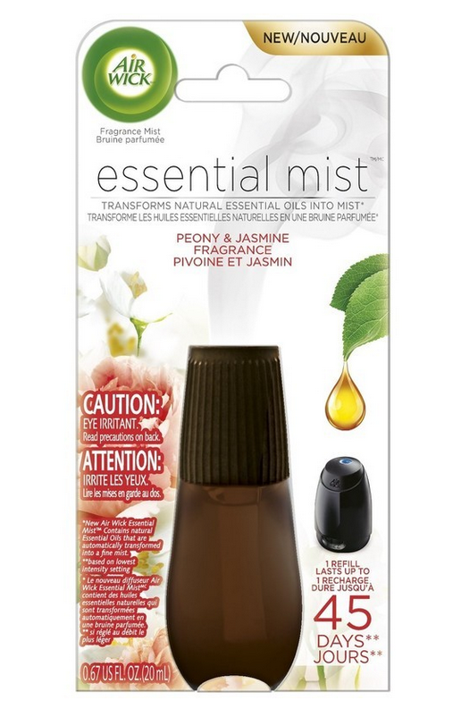 Recharge à diffuseur automatique 20 ml Air Wick essential mist pivoine et jasmin