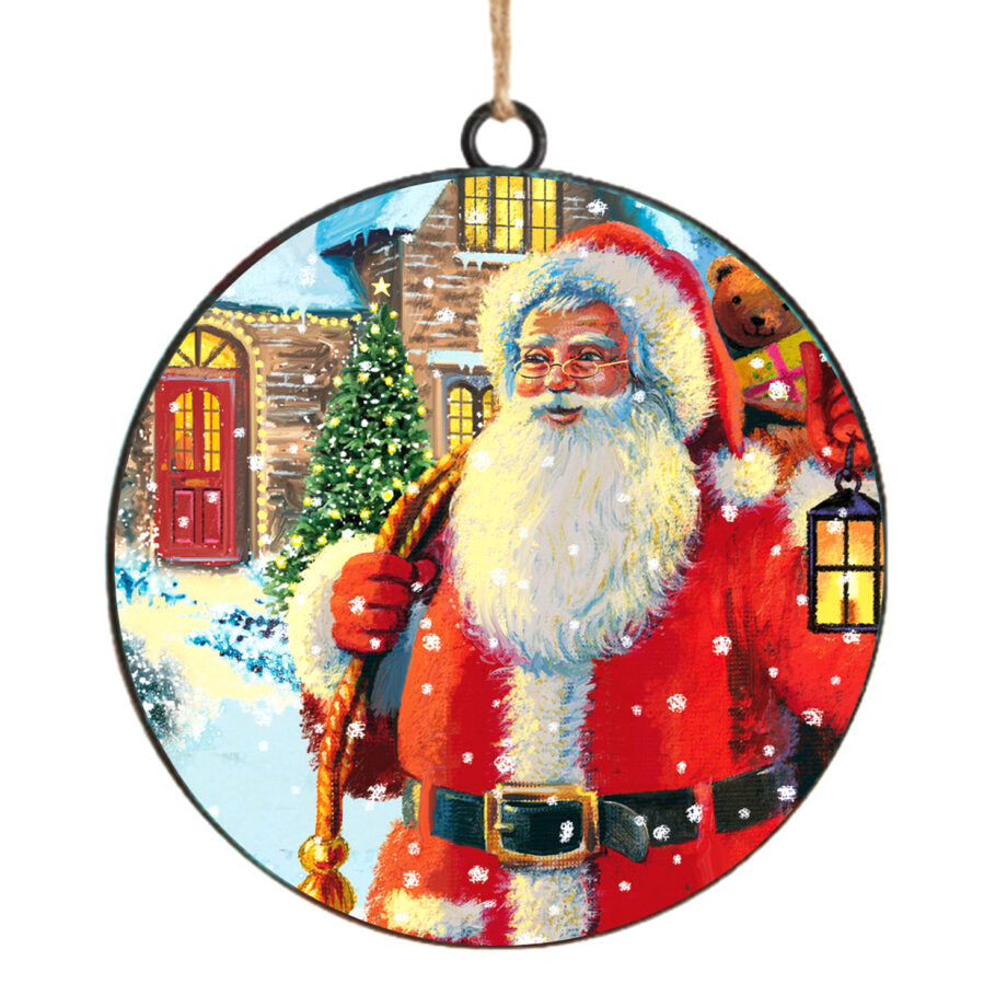 Ornement 4 po en métal père Noël