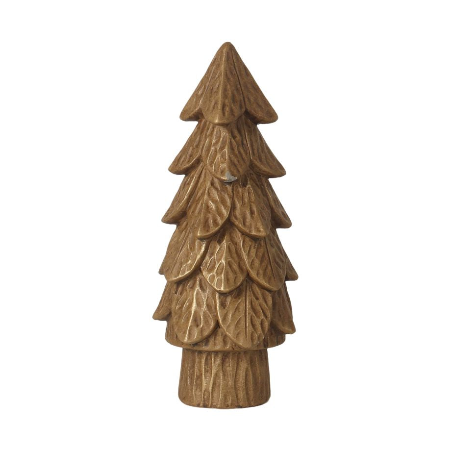 Sapin en ciment texturé brun