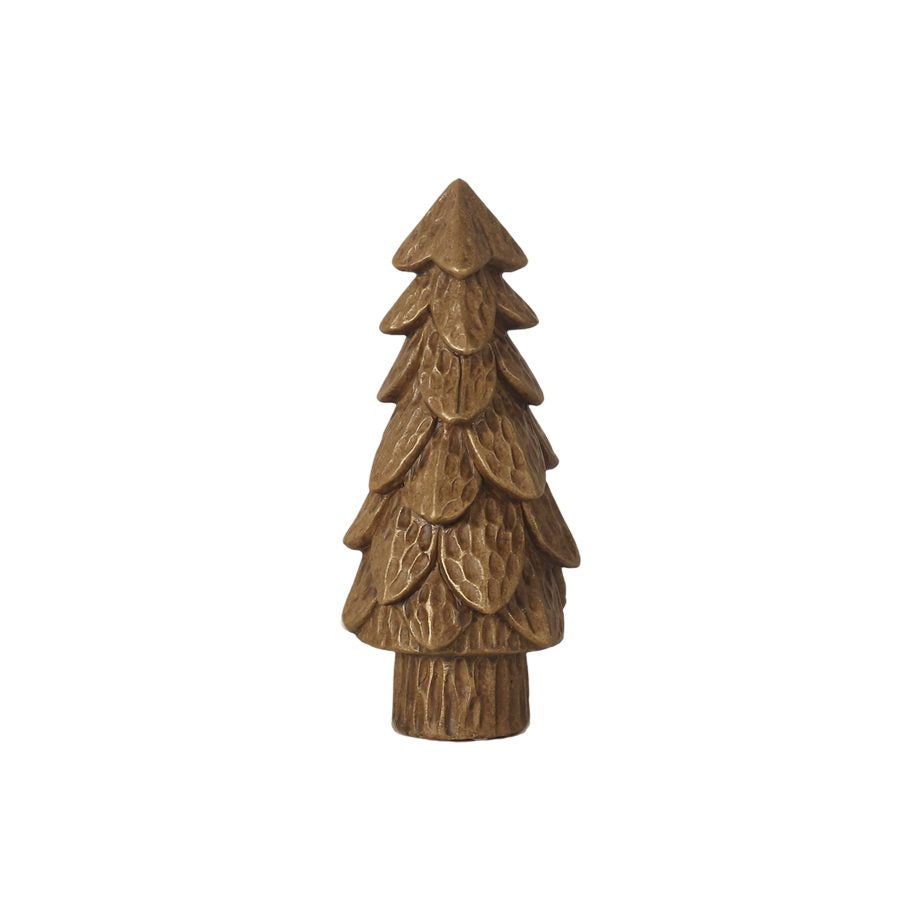 Sapin en ciment texturé brun
