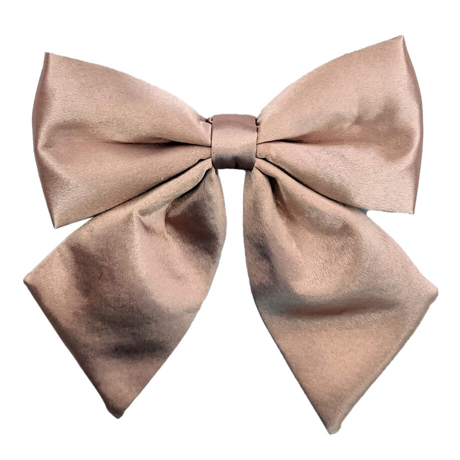 Boucle en tissu rose champagne