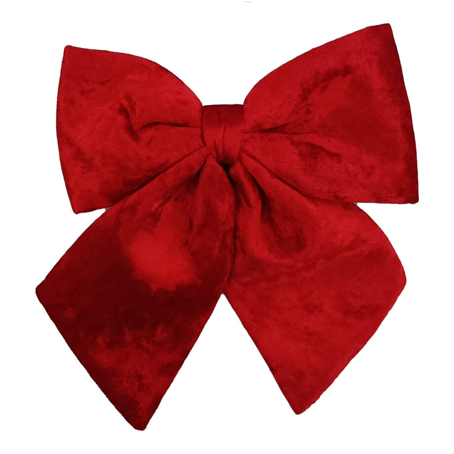 Boucle en velours rouge