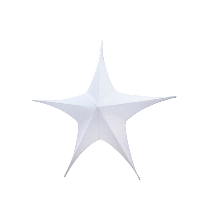 Étoile en tissu 3D blanc