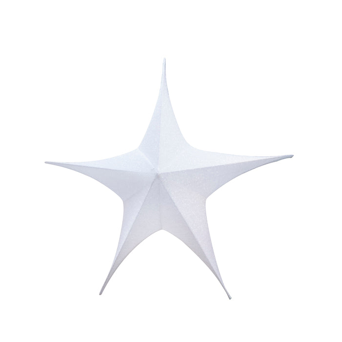 Étoile en tissu 3D blanc