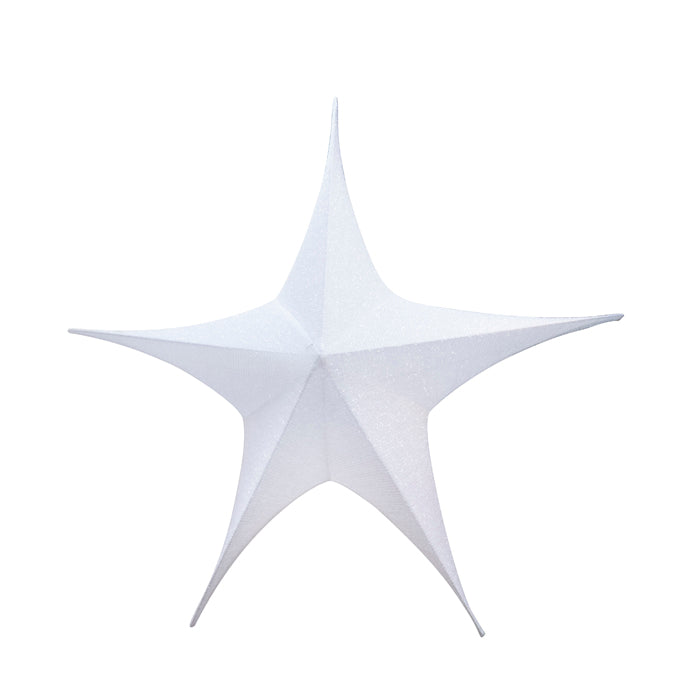 Étoile en tissu 3D blanc