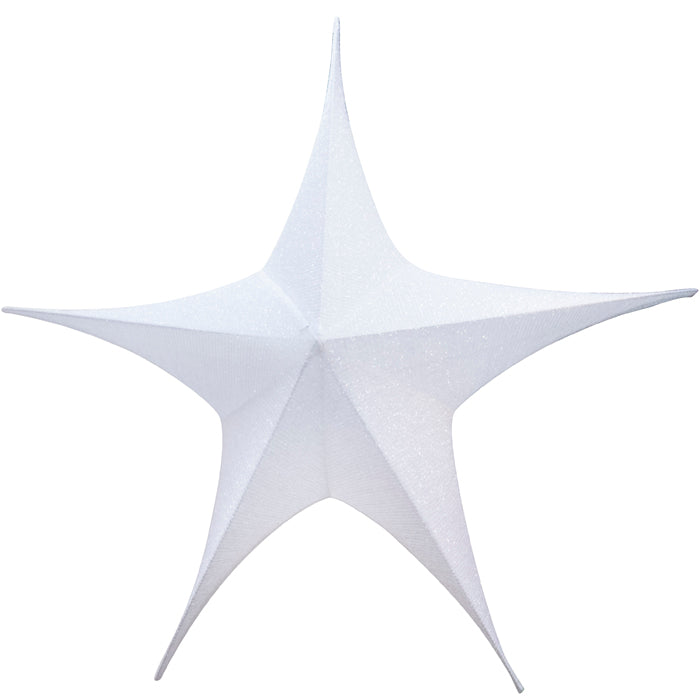 Étoile en tissu 3D blanc