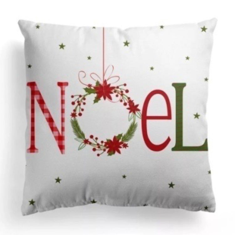 Coussin blanc NOËL