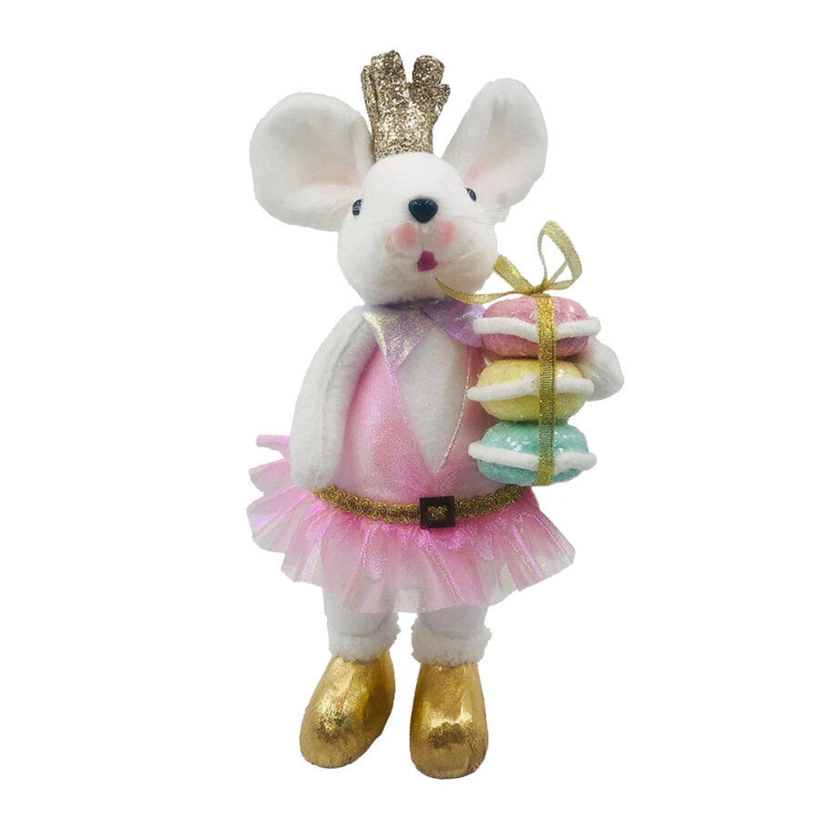 Souris 14 po princesse avec macarons