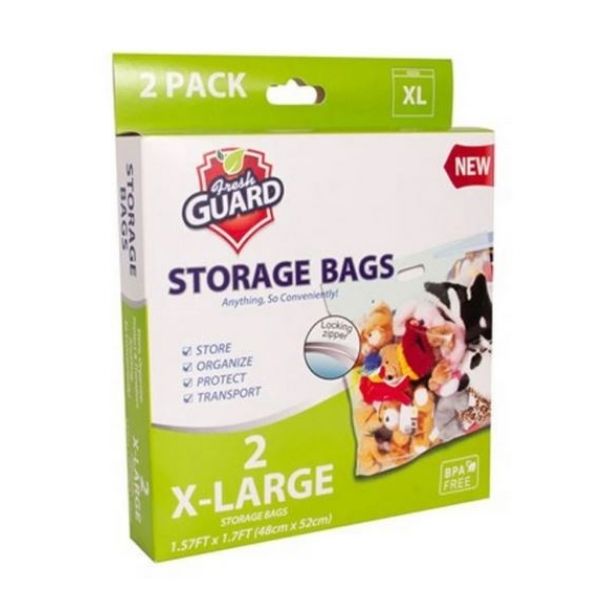 Sac de rangement Fresh Guard XL 18 po x 20 po (paquet de 2)