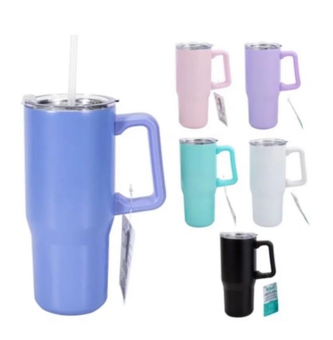 Tasse à café 30 oz en inox pastel