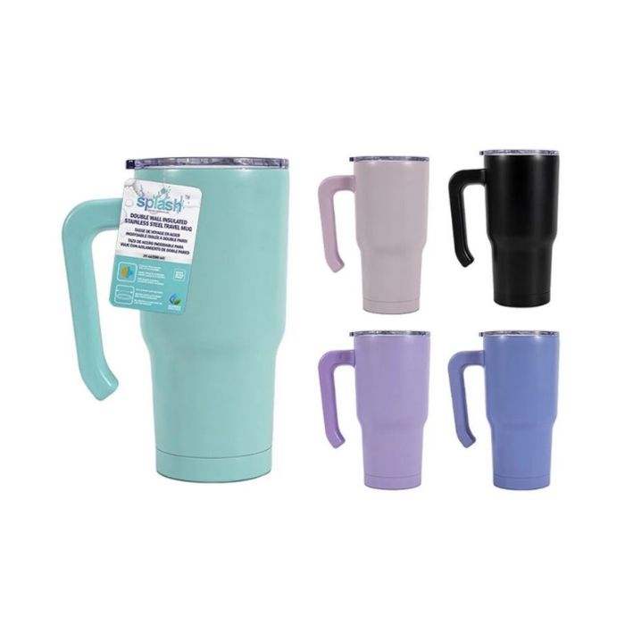 Tasse à café isolée 20 oz en inox pastel