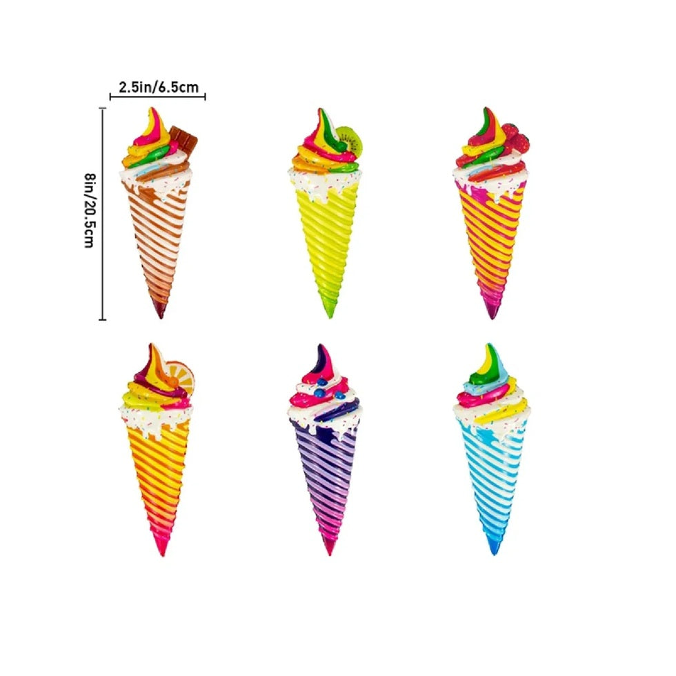 Cornet de crème glacée à presser 2,5 po x 8 po