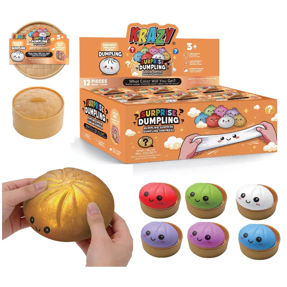 Squishy Dumpling jouet mystère à presser 4 po
