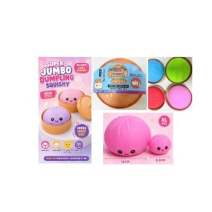 Squishy Dumpling jouet mystère sensoriel anti-stress à presser 7 po
