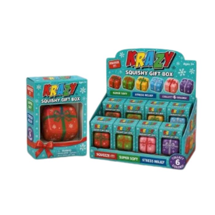 Cube en gel sensoriel anti-stress à presser cadeau de Noël