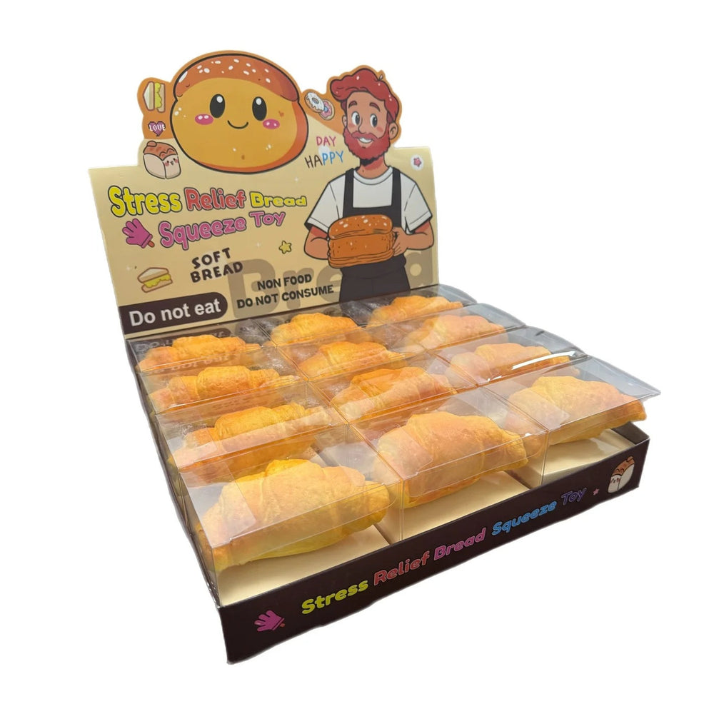 Croissant sensoriel anti-stress à presser 4 po