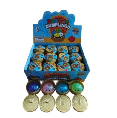 Squishy Dumpling jouet mystère sensoriel anti-stress à presser 2 po brillant (3 ans et +)