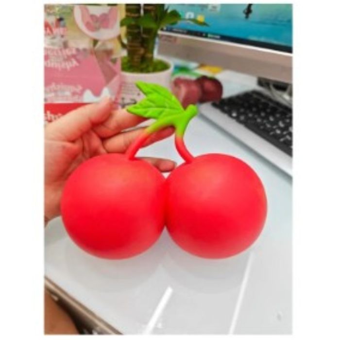 Cerise géante sensorielle anti-stress à presser