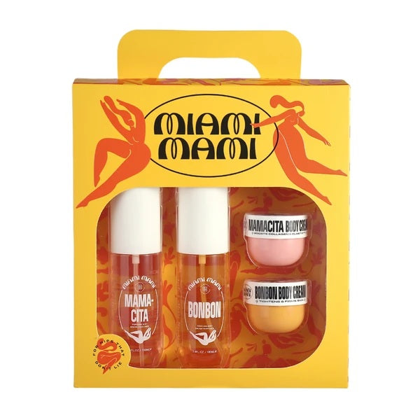 Ensemble de 4 produits pour le corps (brume parfumée et crème pour le corps) fragrance mamacita et bonbon