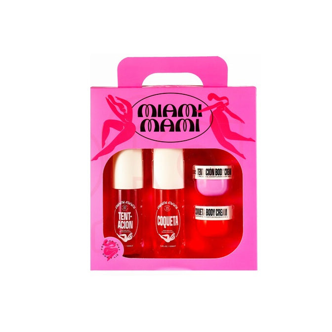 Ensemble de 4 produits pour le corps (brume parfumée et crème pour le corps) fragrance tentation et coqueta
