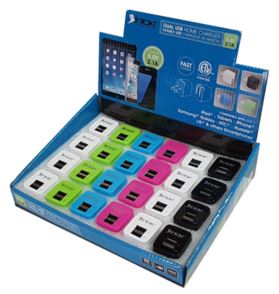 Chargeur mural avec 2 ports USB