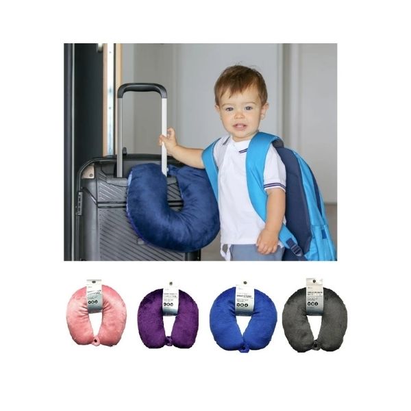 Coussin de voyage en microbilles pour enfant