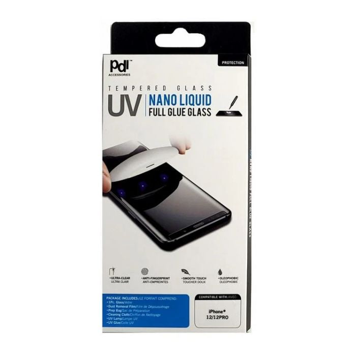 Écran protecteur en verre trempé pour cellulaire iPhone 12 et 12 pro