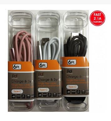 Câble de charge 6 pi USB vers Type C