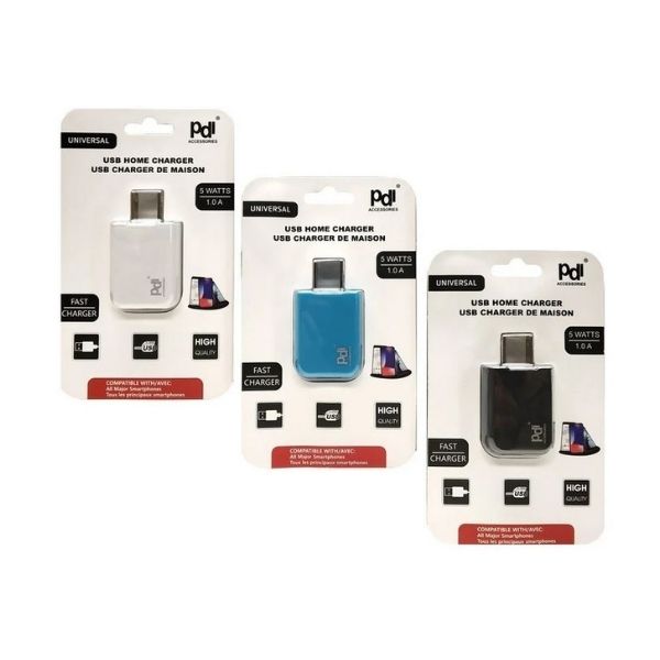 Chargeur USB 1 A charge rapide