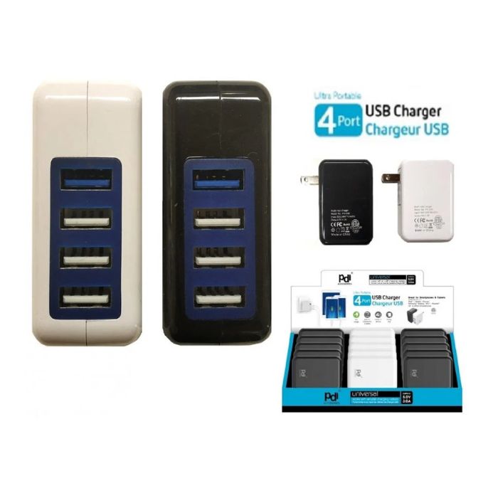 Chargeur mural avec 4 ports USB
