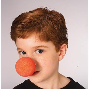 Nez de clown rouge en éponge