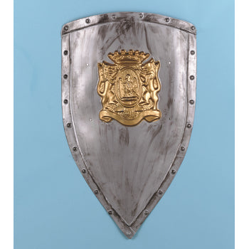 Bouclier de chevalier triangle argent