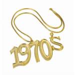 Collier chaine or disco "1970's"