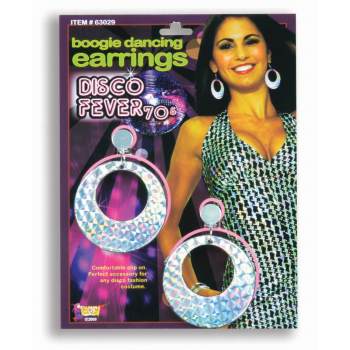 Boucles d'oreilles rondes disco