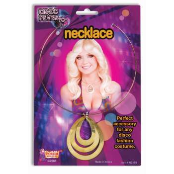 Collier avec médaillon disco
