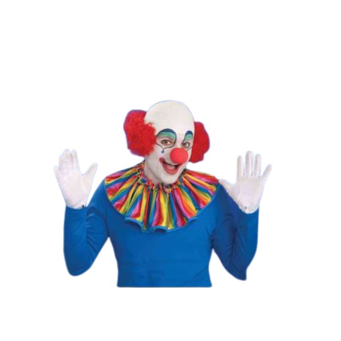 Perruque adulte homme clown chauve rouge