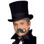 Moustache en guidon noire