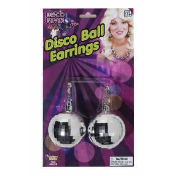 Boucles d'oreilles boule disco