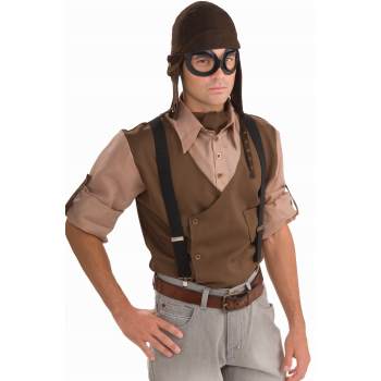 Chapeau et lunette d'aviateur