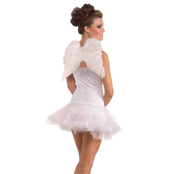 Ailes d'ange en plumes blanches