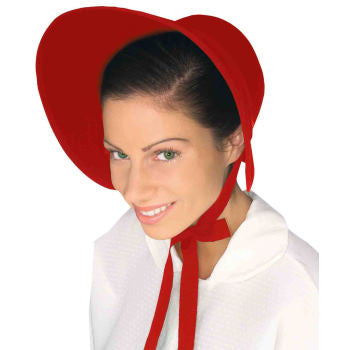 Chapeau en feutrine rouge pour femme