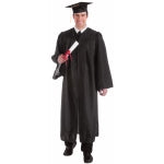 Costume adulte robe de graduation noire