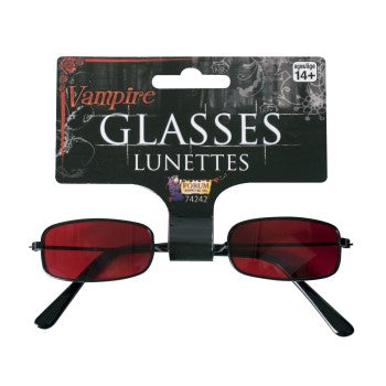 Lunette de vampire rouge