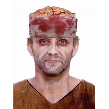Bandage de tête et cerveau ensanglanté