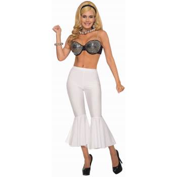 Costume femme pantalon disco blanc (STD)