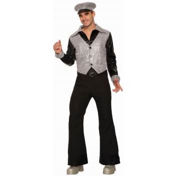 Costume homme disco noir et argent (STD)
