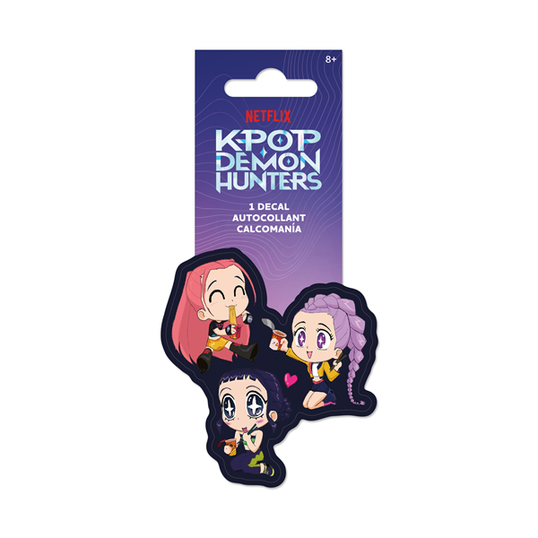 Autocollant guerrière de la K-Pop Demon Hunters qui mange (1 autocollant)