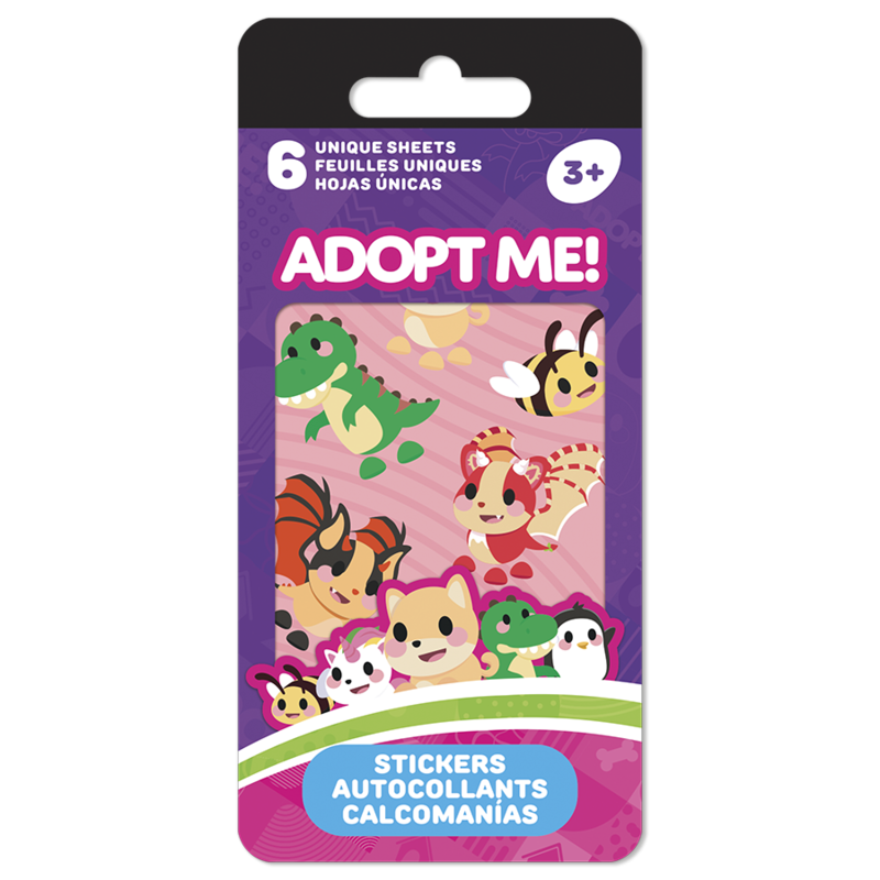 Mini carnet d'autocollants Adopte-moi (6 feuilles)