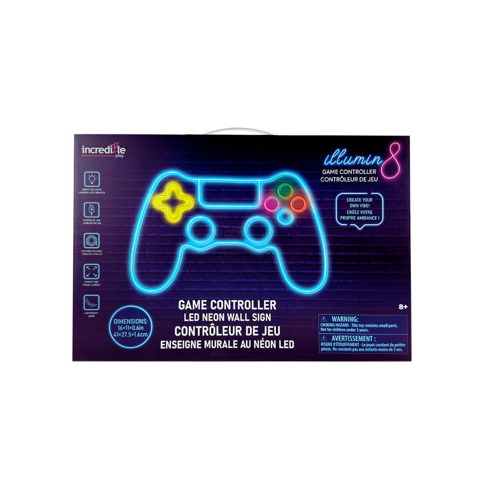 Enseigne lumineuse DEL manette de jeu